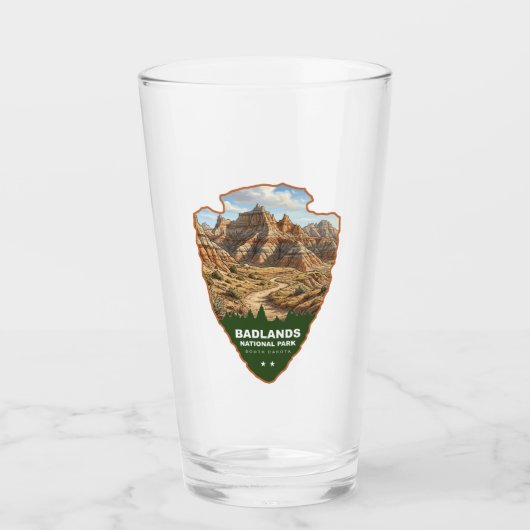 Badlands National Park Pfeilspitze Glas (Vorderseite)