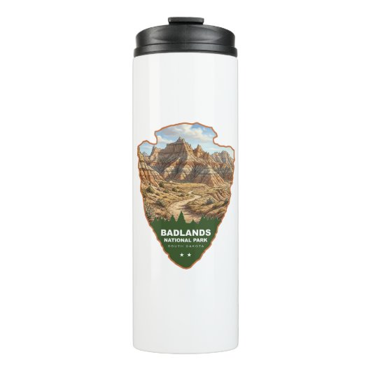 Badlands National Park Pfeilspitze Thermosbecher (Vorderseite)