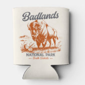 Badlands National Park Retro Bison  Dosenkühler (Rückseite)