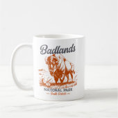 Badlands National Park Retro Bison  Kaffeetasse (Links)