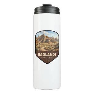 Badlands National Park Schild Thermosbecher
