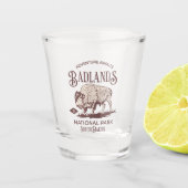 Badlands National Park South Dakota Funny Travel Schnapsglas (Vorderseite)