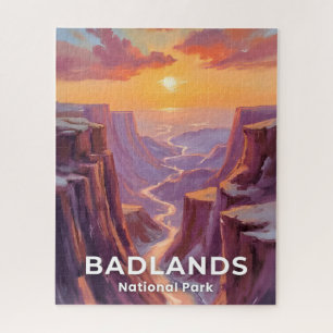 Badlands National Park South Dakota Malerei Puzzle