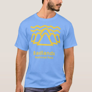Badlands National Park South Dakota Minimalist Ret T-Shirt