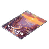 Badlands National Park South Dakota Painting Notizblock (Linke Seite)