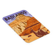 Badlands National Park South Dakota Vintag Magnet (Rechte Seite)