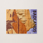 Badlands National Park South Dakota Vintag Puzzle (Horizontal)