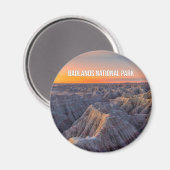 Badlands National Park Souvenir Magnet (Vorderseite/Rückseite)