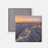 Badlands National Park Souvenir Magnet (Vorderseite/Rückseite)
