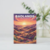 Badlands National Park Souvenir Postkarte (Stehend Vorderseite)