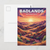 Badlands National Park Souvenir Postkarte (Vorne/Hinten)