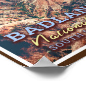 BADLANDS NATIONAL PARK - SÜDDAKOTA USA POSTER (Ecke)