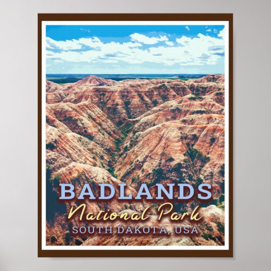 BADLANDS NATIONAL PARK - SÜDDAKOTA USA POSTER (Vorne)