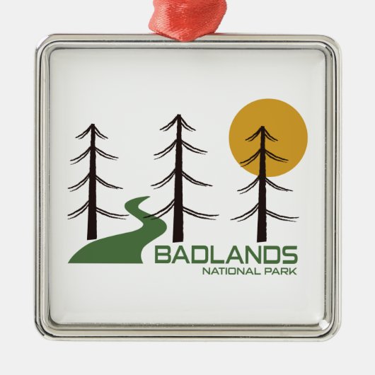 Badlands National Park Trail Ornament Aus Metall (Vorne)