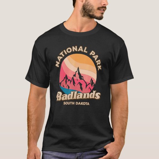 Badlands National Park USA Design T-Shirt (Vorderseite)