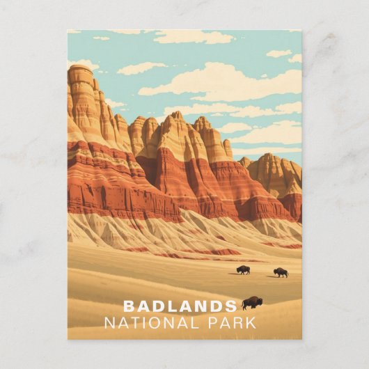 Badlands National Park USA South Dakota Postkarte (Vorderseite)