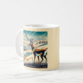 Badlands National Park Winter Souvenir Geschenk Kaffeetasse (Vorderseite Links)