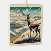 Badlands National Park Winter Souvenir Geschenk Keramikornament (Rechts)