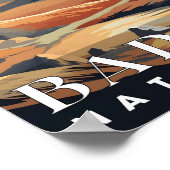 Badlands Nationalpark Abstrakte Naturlandschaft Poster (Ecke)