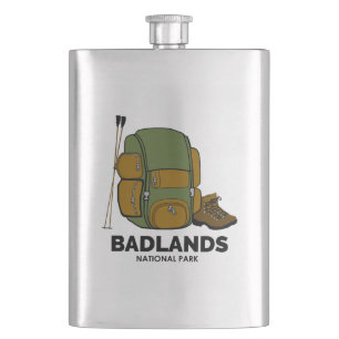 Badlands-Nationalpark-Backpacker Flachmann