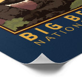 Badlands Nationalpark Balanced Rock Emblem Poster (Ecke)