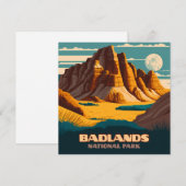 Badlands Nationalpark Berge Retro (Vorne/Hinten)
