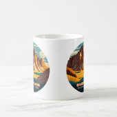 Badlands Nationalpark Berge Retro Kaffeetasse (Mittel)