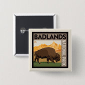 Badlands-Nationalpark | Buffalo Button (Vorne & Hinten)