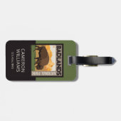 Badlands-Nationalpark | Buffalo Gepäckanhänger (Rückseite horizontal)