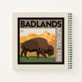 Badlands-Nationalpark | Buffalo Notizblock (Rückseite)