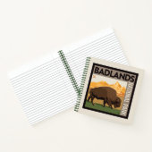 Badlands-Nationalpark | Buffalo Notizblock (Innenseite)