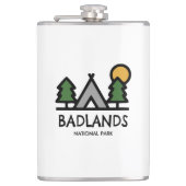 Badlands-Nationalpark Flachmann (Vorderseite)