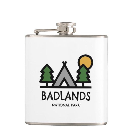 Badlands-Nationalpark Flachmann (Vorderseite)