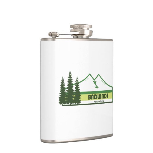 Badlands Nationalpark Grüne Streifen Flachmann (Rechts)