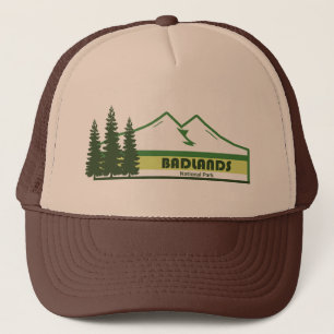 Badlands Nationalpark Grüne Streifen Truckerkappe