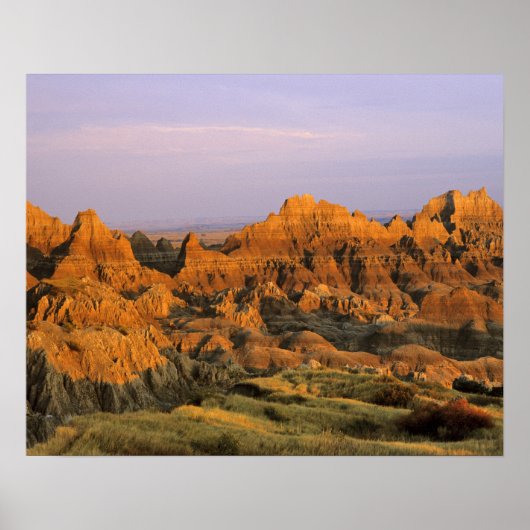 Badlands-Nationalpark in Süddakota Poster (Vorne)