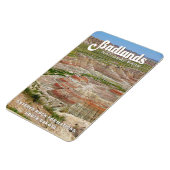 Badlands Nationalpark Landschaft Magnet (Linke Seite)