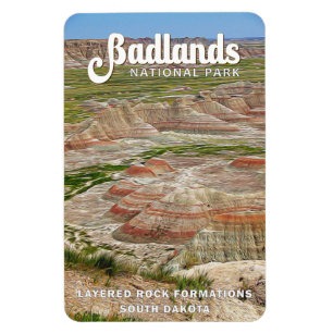 Badlands Nationalpark Landschaft Magnet