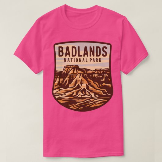 Badlands Nationalpark Landschaft T-Shirt (Design vorne)