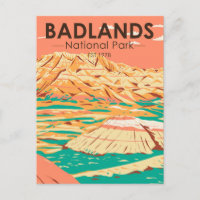 Badlands Nationalpark Landschaft Vintag