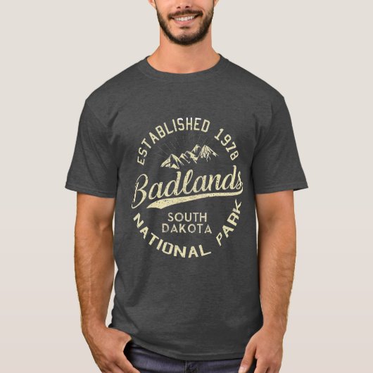 Badlands Nationalpark Locarno Vintag T-Shirt (Vorderseite)