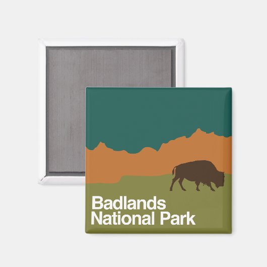 Badlands-Nationalpark Magnet (Vorderseite/Rückseite)
