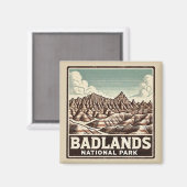 Badlands-Nationalpark Magnet (Vorderseite/Rückseite)