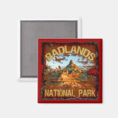 Badlands-Nationalpark Magnet (Vorderseite/Rückseite)