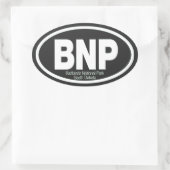 Badlands-Nationalpark Ovaler Aufkleber (Tasche)