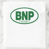 Badlands-Nationalpark Ovaler Aufkleber (Tasche)