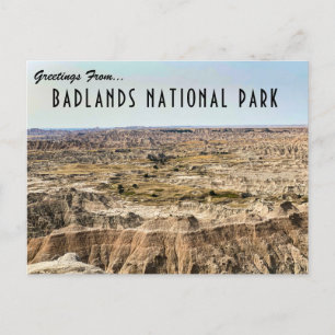 Badlands Nationalpark Postcard Postkarte