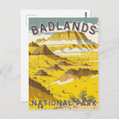 Badlands Nationalpark Postcard Postkarte (Vorne/Hinten)
