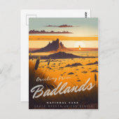 Badlands Nationalpark Postcard Postkarte (Vorne/Hinten)
