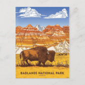 Badlands Nationalpark Postkarte (Vorderseite)